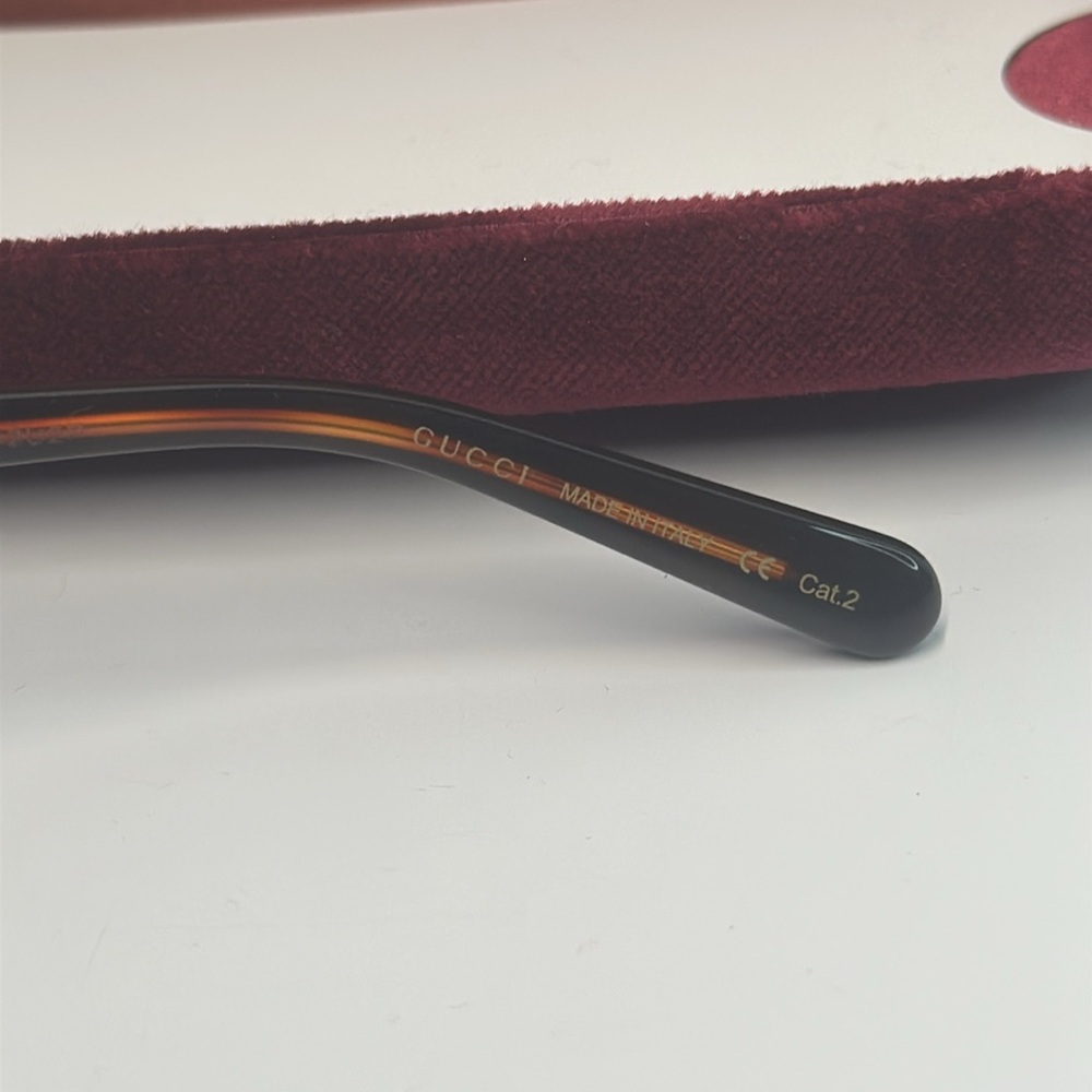 Gucci Sunglasses Men's GG0980S 002 Black/Orange Lenses - Picture 13 of 13